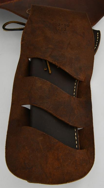 Leather 2 Pistols Holster & Ammo Holster