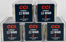 250 Rounds of CCI V-Max .22 WMR Ammunition