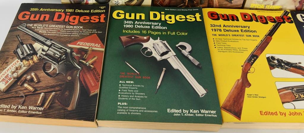 (9) Gun Digest Books 1975 to 1986