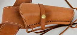 Tan Leather Holster & Belt Combo