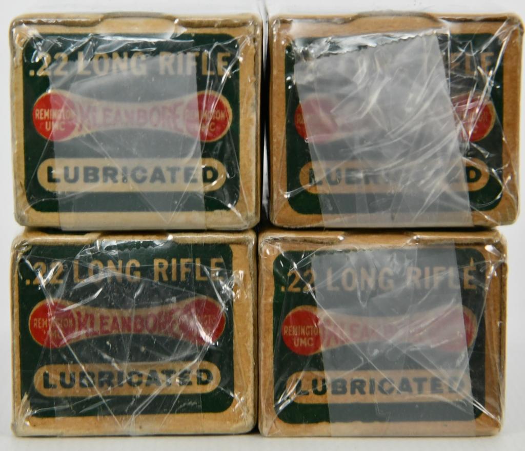 4 bxs Collectible Remington Arms Company .22 ammo