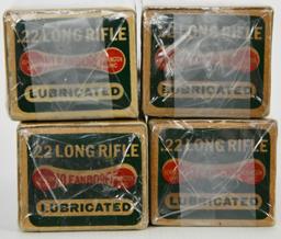 4 bxs Collectible Remington Arms Company .22 ammo