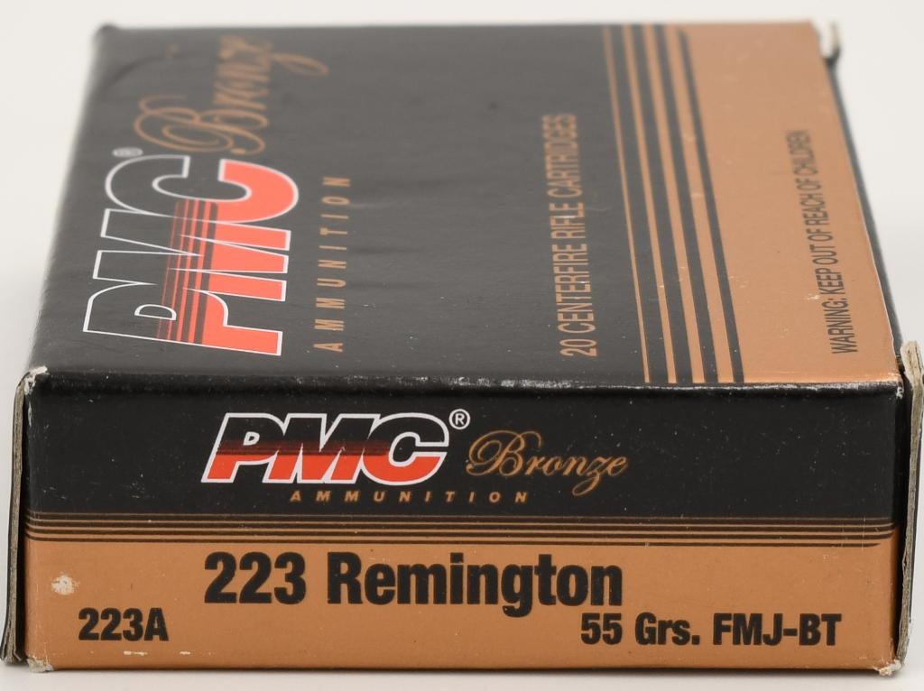 80 Rounds of PMC Bronze .223 Rem Ammunition