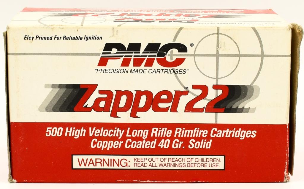 500 Round Brick of PMC Zapper .22 LR Ammo