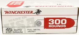 300 Rounds Of Winchester .45 Auto Ammunition