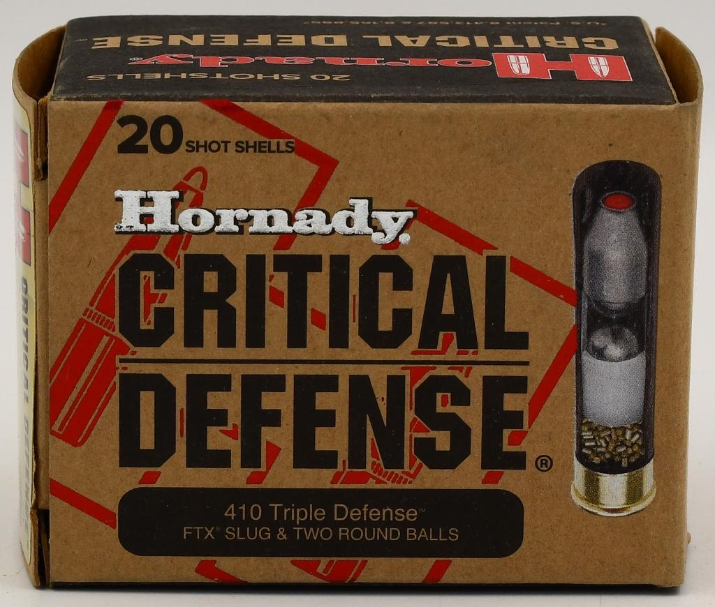 20 Rounds Of Hornady Critical Defense .410 Ga