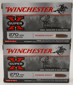 40 Rounds Of Winchester SuperX .270 Win Ammo