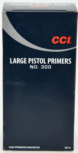 CCI Large Pistol Primers No. 300 1000 Primers