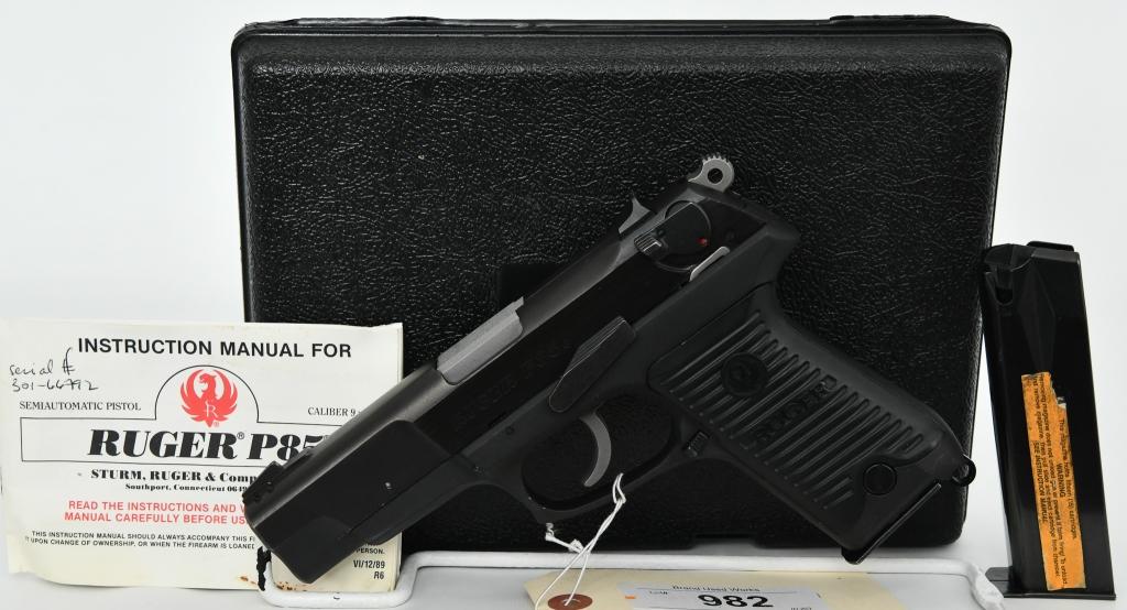 Ruger P85 Semi Automatic 9mm Pistol