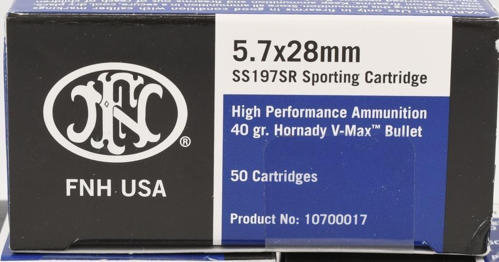 250 Rounds Of FNH USA 5.7x28mm Ammunition