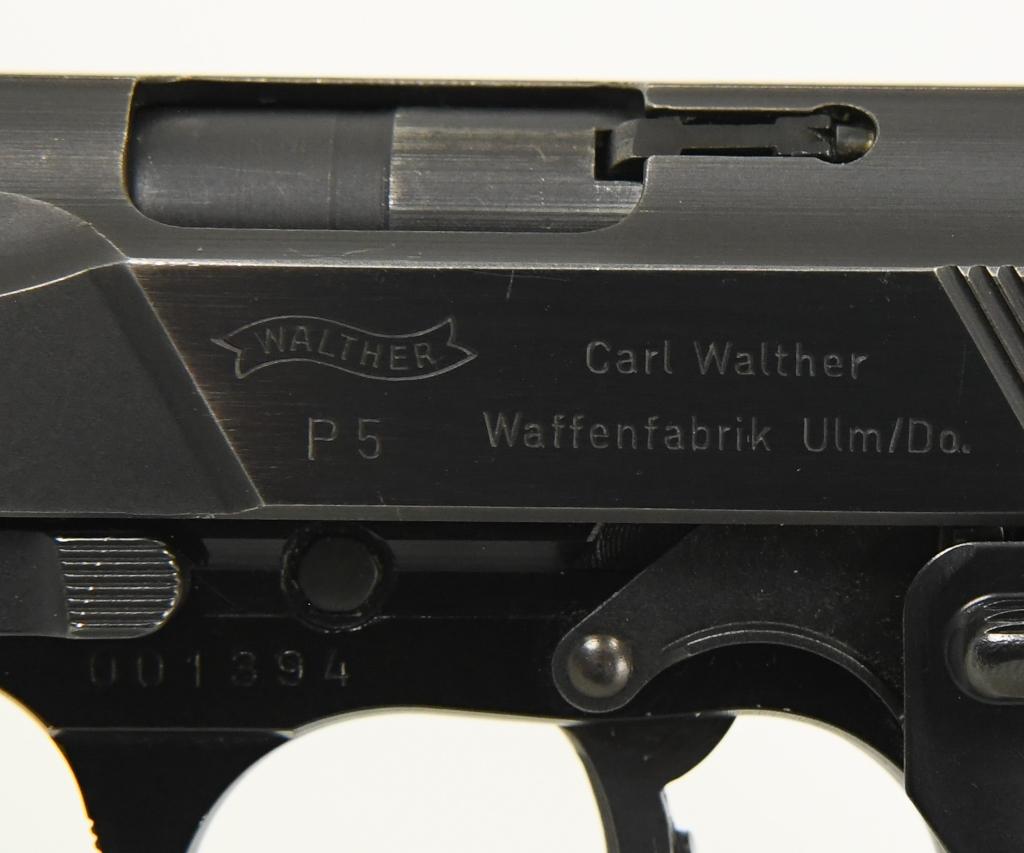 Scarce Early Walther P5 Semi Auto Pistol 9MM