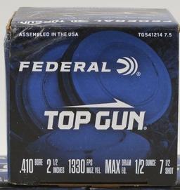 50 Rounds Of Federal Top Gun .410 Ga Shotshells