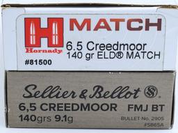 100 Rounds Of 6.5 Creedmoor Ammunition