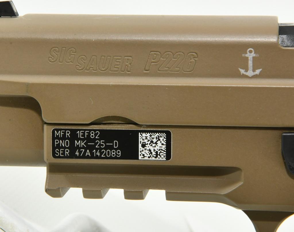 SIG Sauer P226 MK25 Semi Automatic Pistol 9mm