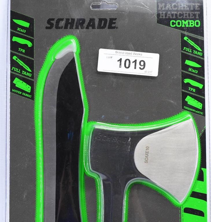 Schrade Machete Hatchet Combo new in package