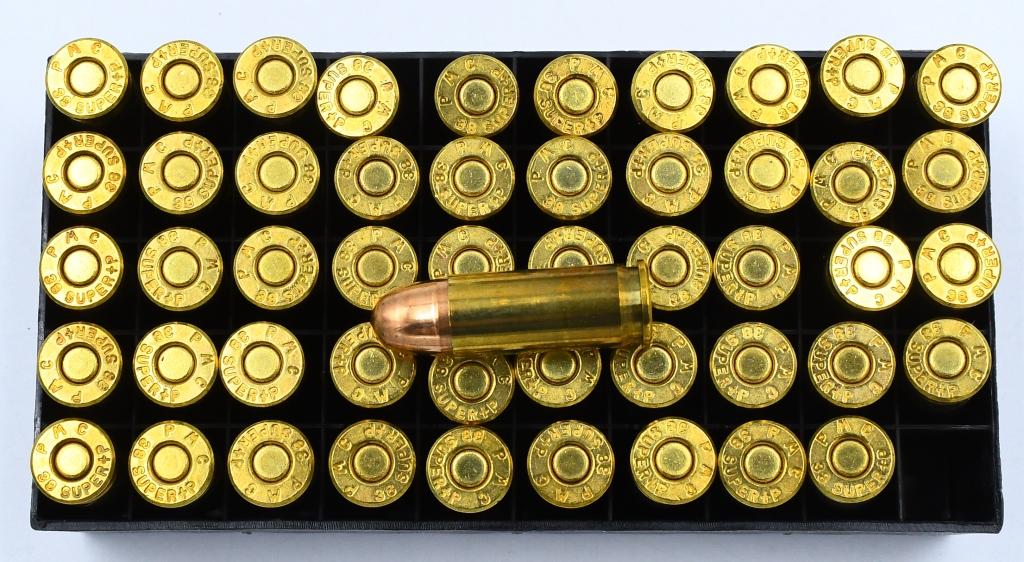 100 Rounds PMC Bronze .38 Super Auto+P Ammo