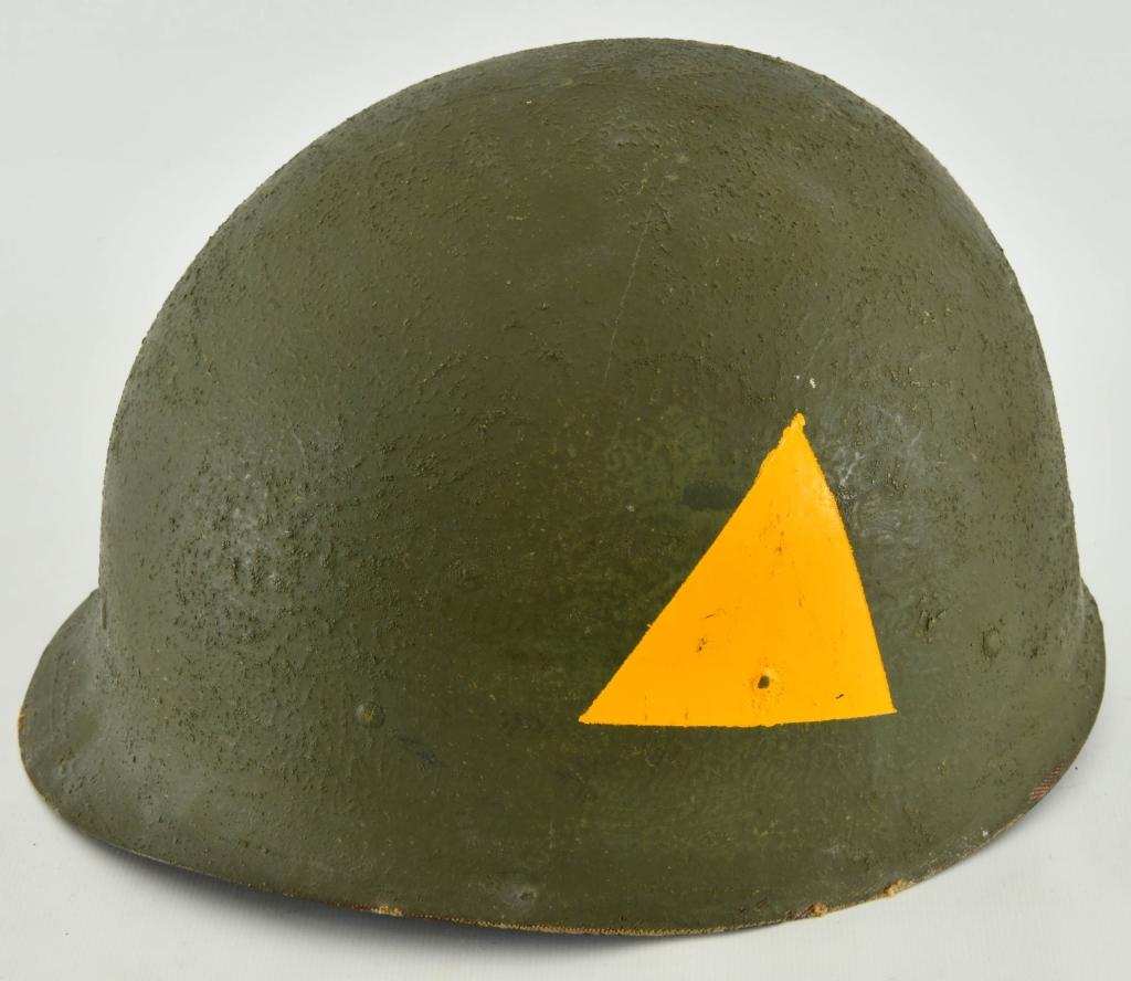 U.S. Military Issued M1 Steel Pot Helmet w/Liner