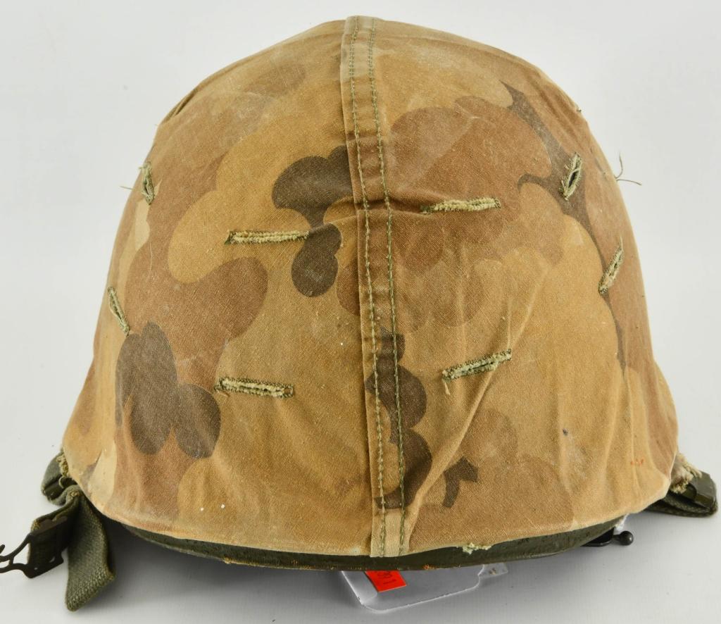 U.S. Military Issued M1 Steel Pot Helmet w/Liner