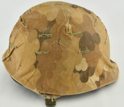 U.S. Military Issued M1 Steel Pot Helmet w/Liner
