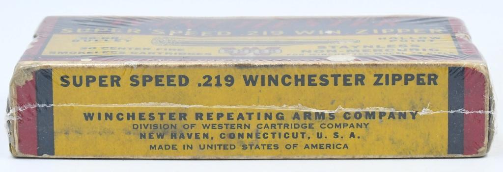 20 Rd Collector Box Of Winchester .219 Win Zipper