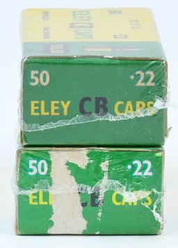 2 Boxes Of Collector Eley .22 Caliber CB Caps