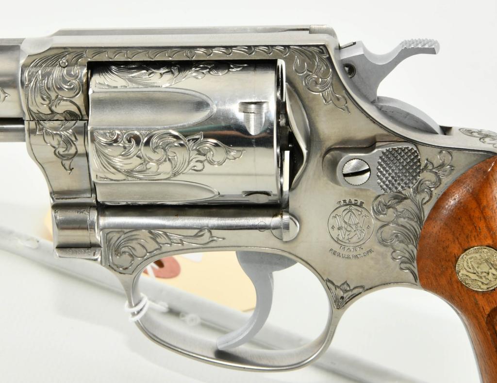 Engraved Smith & Wesson Model 60 Revolver .38