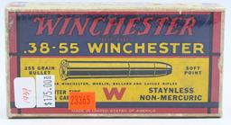 20 Rd Collector Box Of Winchester .38-55 Win Ammo