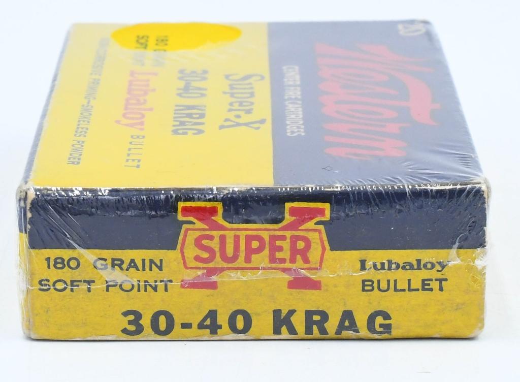 20 Rd Collector Box Of Western .30-40 Krag Ammo