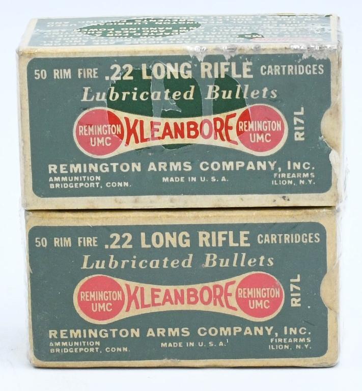 2 Collector Boxes Of Remington .22 LR Ammunition