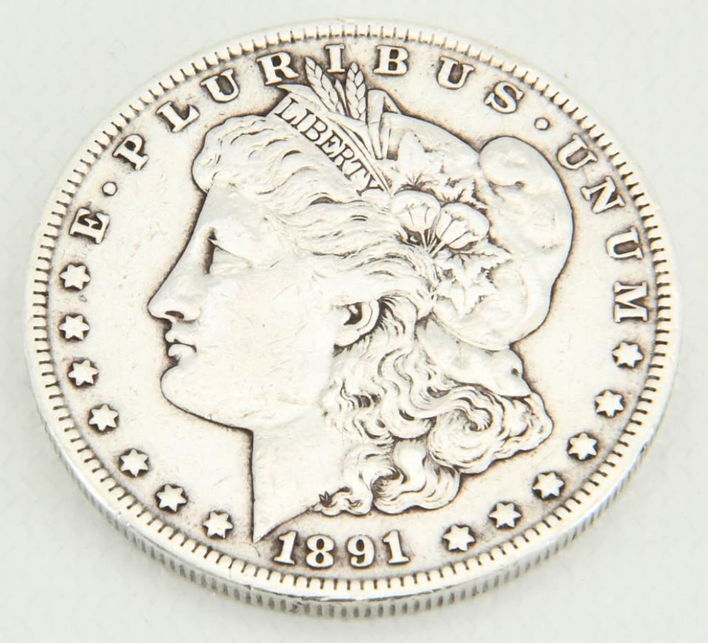 1891-CC Morgan Liberty Silver Dollar - Carson City