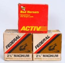 75 rds 20 GA ammo Federal & Activ Red hornets
