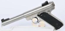 Nice Ruger Mark II Stainless Target Pistol .22 LR