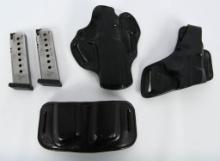 2 Sig Sauer P220-1 .45 Cal Mags & Holsters