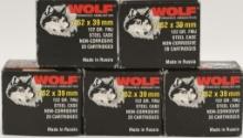 100 Rounds Wolf Performance 7.62x39 Ammunition