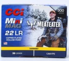 300 Round CCI Ammunition Mini-mag Meateater .22 LR