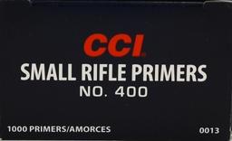 1000 Count Of CCI Small Rifle Primers #400