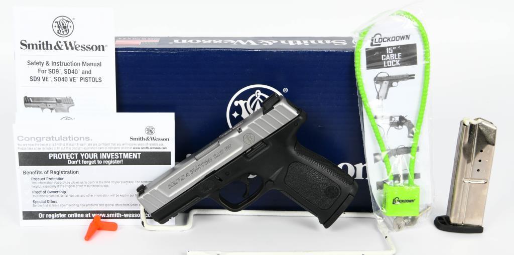 Smith & Wesson Model SD9 VE Semi Auto Pistol 9MM