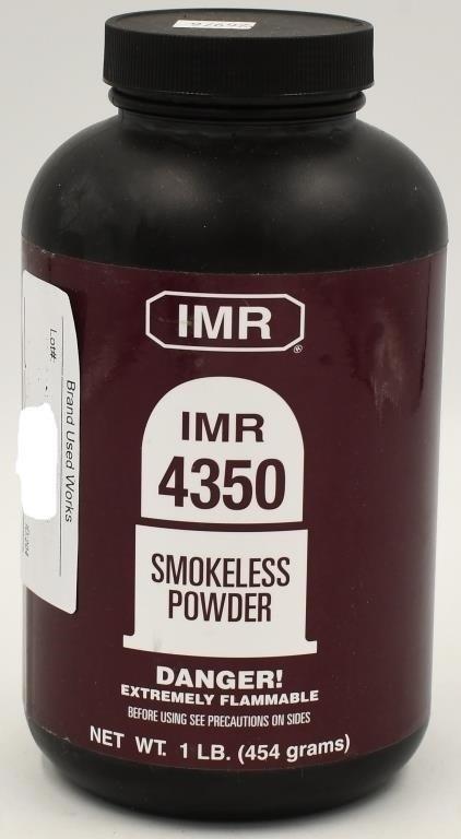 1 LB Bottle Of IMR 4350 Reloading Gun Powder