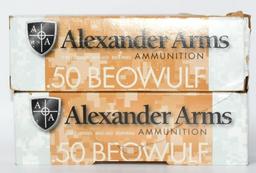 40 Rounds of Alexander Arms .50 Beowulf Ammo