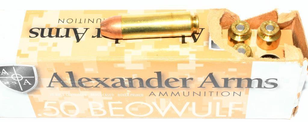 40 Rounds of Alexander Arms .50 Beowulf Ammo