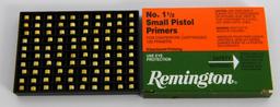 1000 Ct Of Remington # 1 1/2 Small Pistol Primers