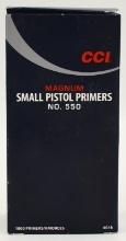 1000 CCI Magnum Primers Small Pistol #550