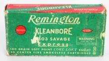 18 Rounds of Vintage Remington .303 Savage