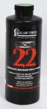 1 Lb of Alliant Reloder 22 Magnum Rifle Gun Powder