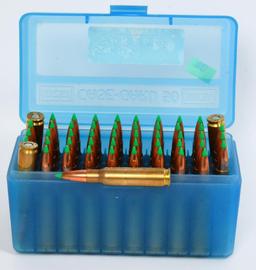 50 rds of 308 Umax ammunition in plastic case