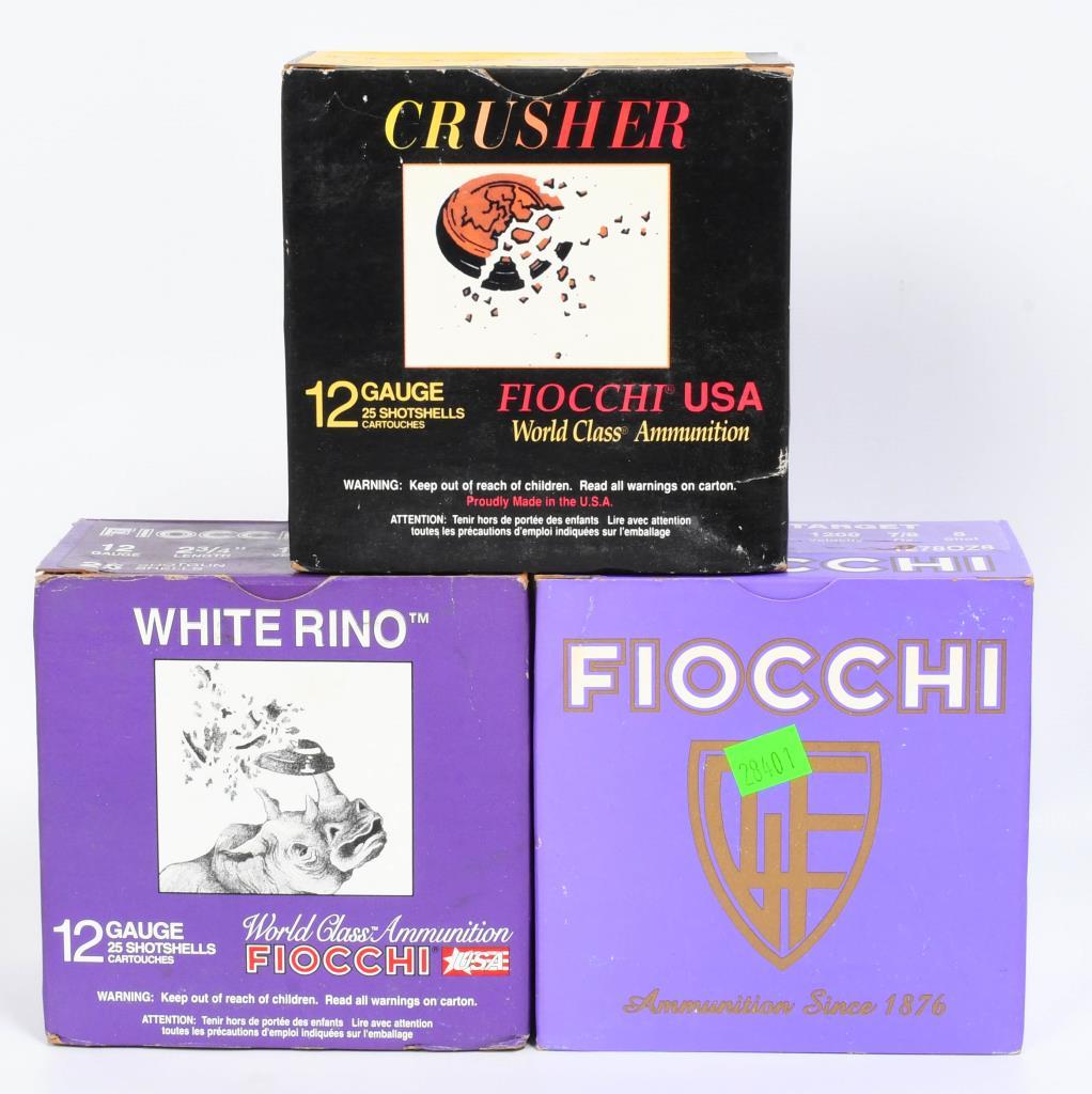 75 Rounds Of Fiocchi 12 Ga Plastic Shotshells