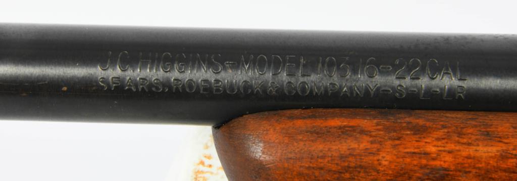 J.C. Higgins Model 103.16 Bolt Action Rifle .22 LR