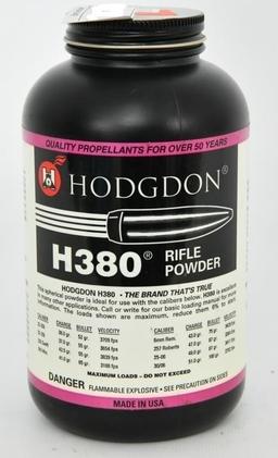 Hodgdon H380 Spherical Rifle Powder 1 lbs