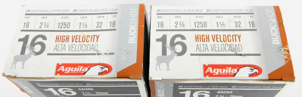 50 Rounds of 16 Gauge Buckshot Shotshells