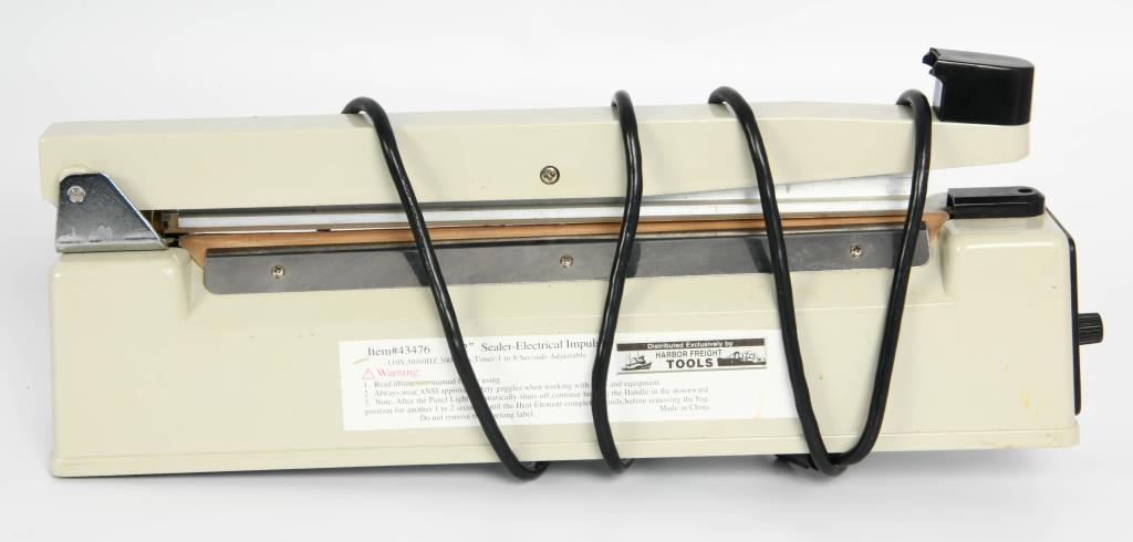 Lg Storage box w/12" Sealer Electrical Impulse &ba